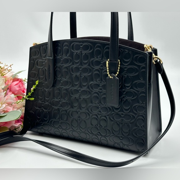 Coach Signature Leather Carryall Bag - Picture 6 of 15